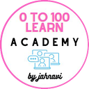 0 to 100 learn academy logo