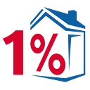 1 Percent Lists logo