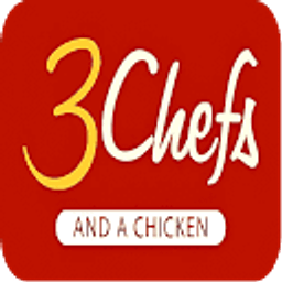 3 Chefs and a Chicken logo
