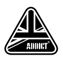 ADDICT Established British Outerwear Since 1996 logo