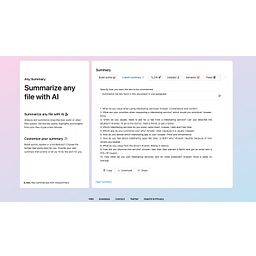 Any Summary logo