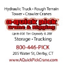 A Quick Pick Crane & Rigging Service logo