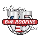B & M Roofing logo