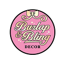 Burlap and Bling Decor