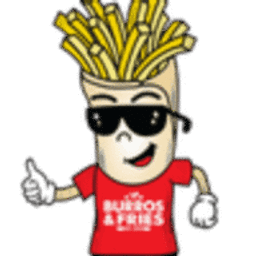Burros & Fries logo