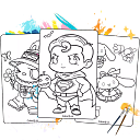 100% Free AI Coloring Page Generator logo
