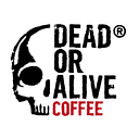 deadoralivecoffee brand logo