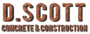 D. Scott Concrete & Construction logo