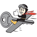 The Flying Locksmiths logo