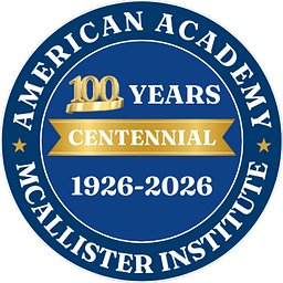 American Academy McAllister Institute of Funeral Service logo