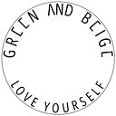 Green and beige logo