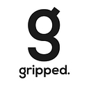 Gripped logo