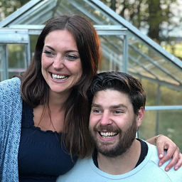 Gustaf och Linnea – blomster logotyp