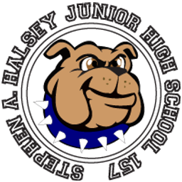 JHS 157 STEPHEN A HALSEY logo