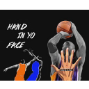 Hand In Yo Face Basketball Product logo