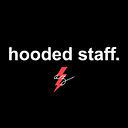 hooded staff.