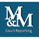 M & M Court Reporting Service logo