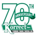 Korrect Plumbing, Heating & Air Conditioning logo