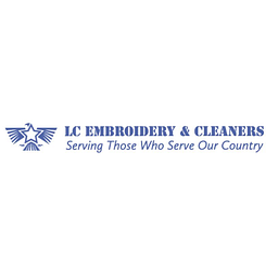LC Embroidery and Cleaners logo