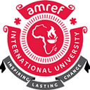 Amref International University (AMIU) logo
