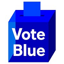 Logo de Vote Blue