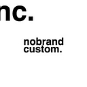 Nobrand. Custom Handmade logo