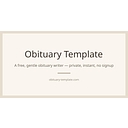 obituary-template.com logo