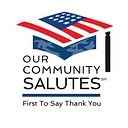 Our Community Salutes, Usa logo