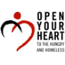 OPEN YOUR HEART TO THE HUNGRY AND logo