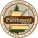 The City Of Parchment logo