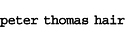 Peter Thomas Hair Design logo