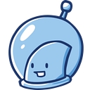 Puny Astronaut logo