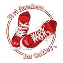 Red Sneakers for Oakley Inc logo