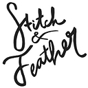 Stitch and feather logo