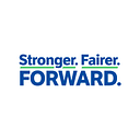 Stronger Fairer Forward logo