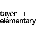 Tayēr + Elementary logo
