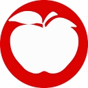 Online English School The White Apple logo