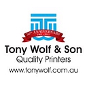 Tony Wolf & Son Quality Printers logo