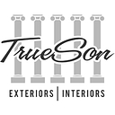 Trueson Exteriors ~ Construction logo