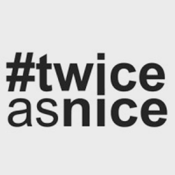 #twiceasnice Recruiting logo