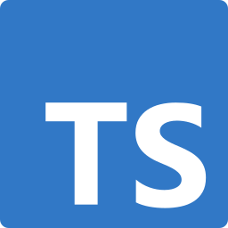 TypeScript logo, transparent background