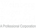 Weinberg, Roger & Rosenfeld logo