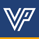 V P logo