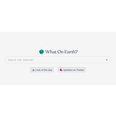 What on earth? logo