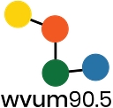 Wvum 90.5 Fm "The Voice" logo