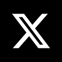 Logo of X